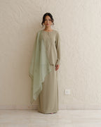 Myrna Baju Kurung Kedah-Sage Green