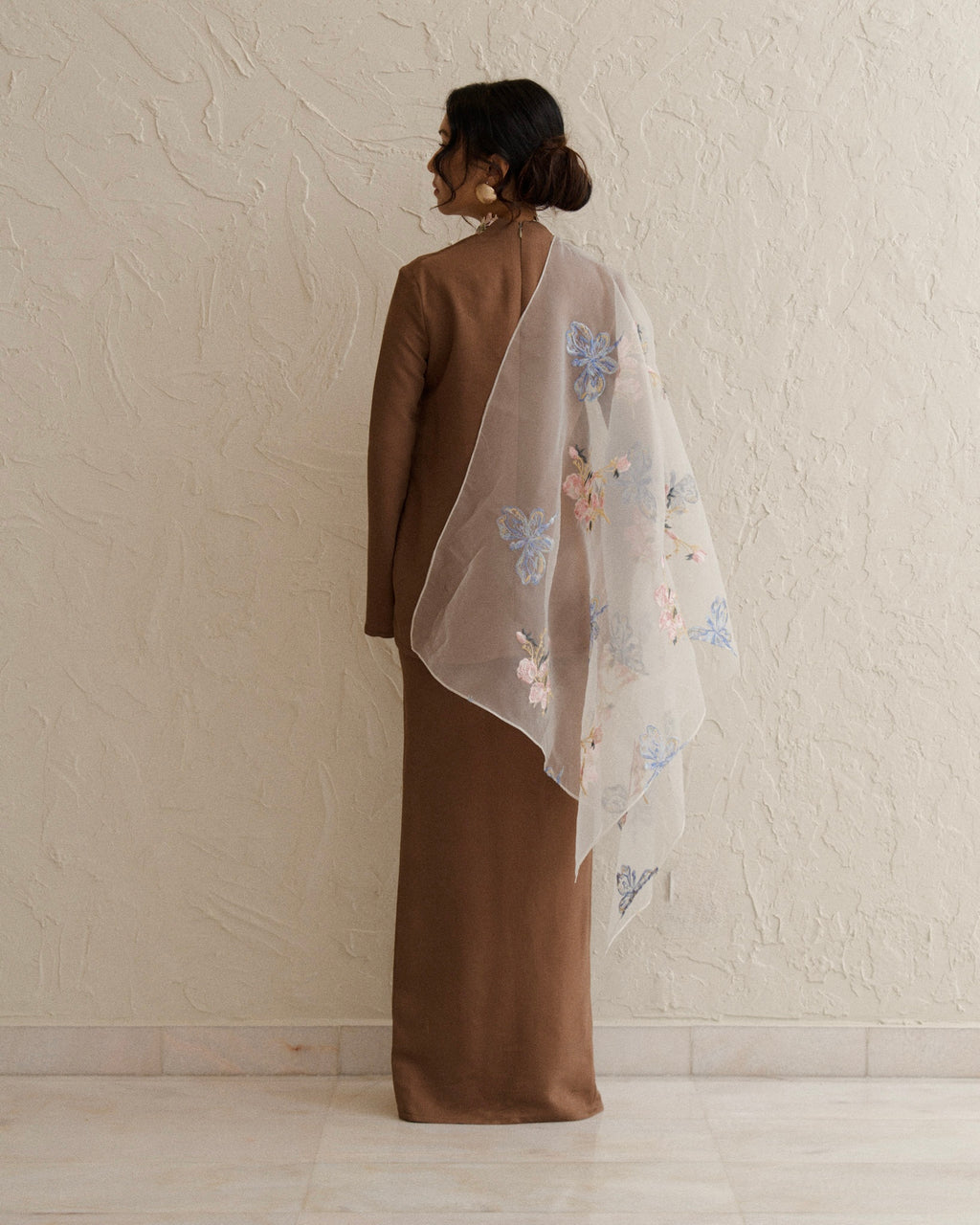 Feirani Kurung Kebaya-Oak Brown