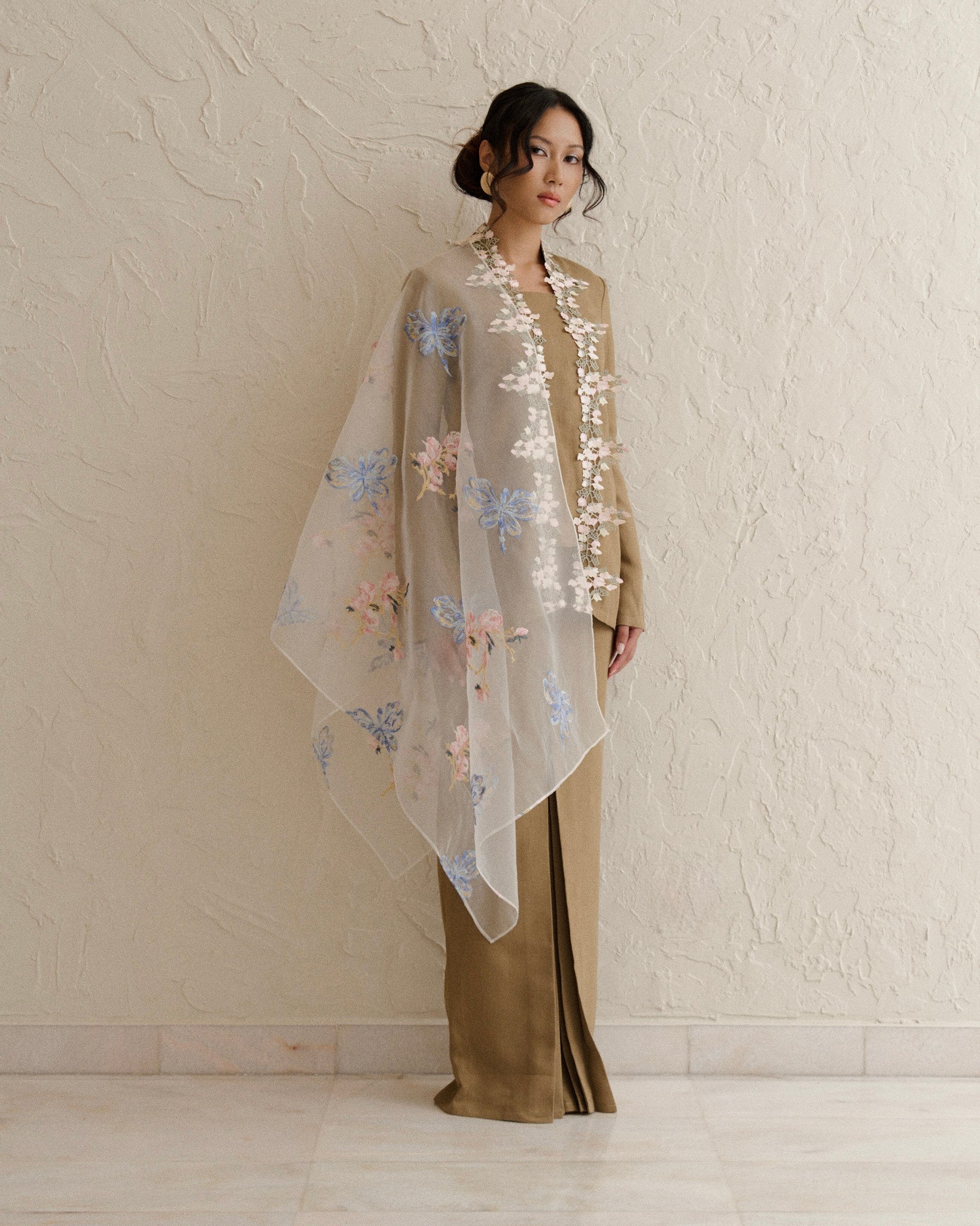 Feirani Kurung Kebaya-Olive