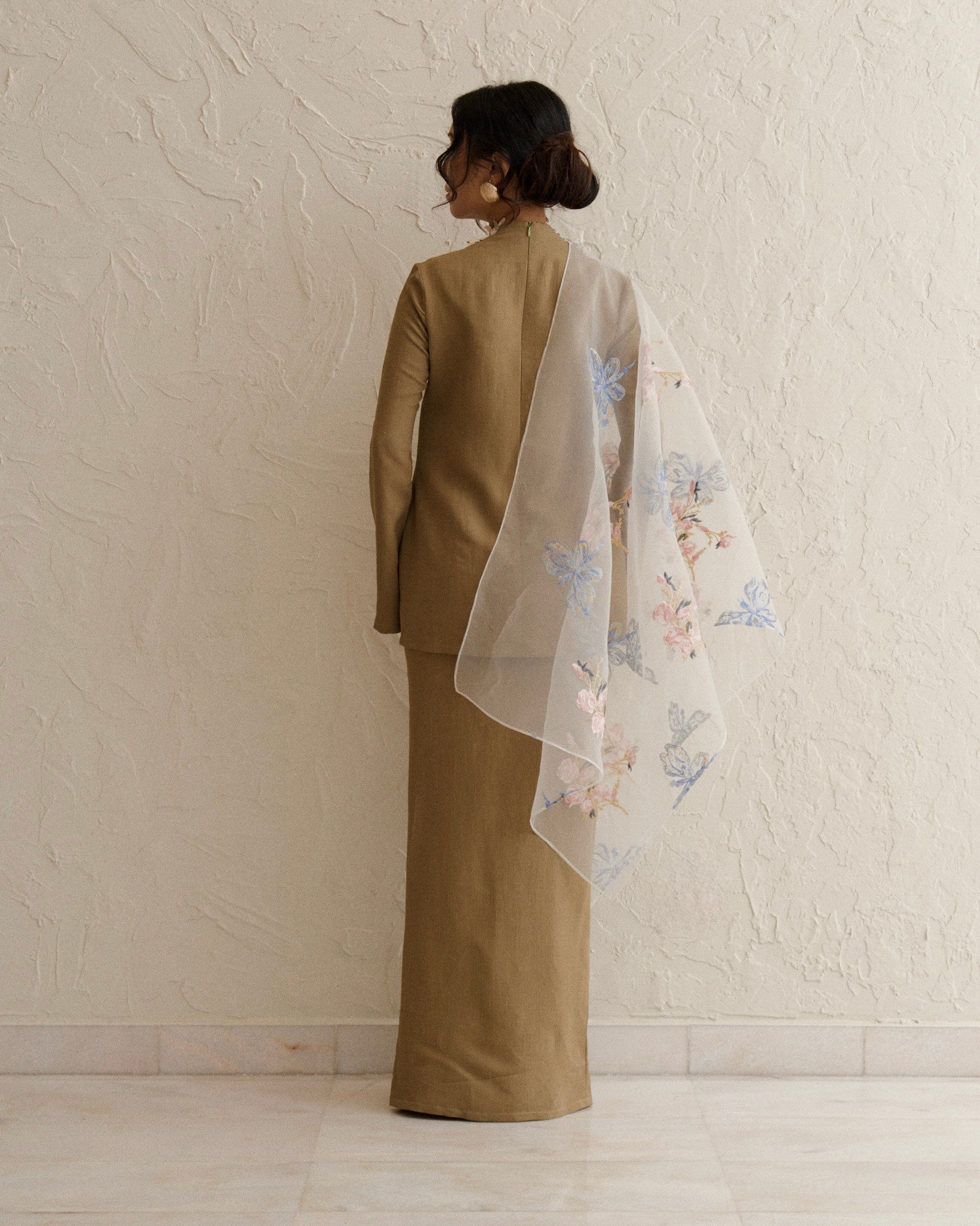 Feirani Kurung Kebaya-Olive