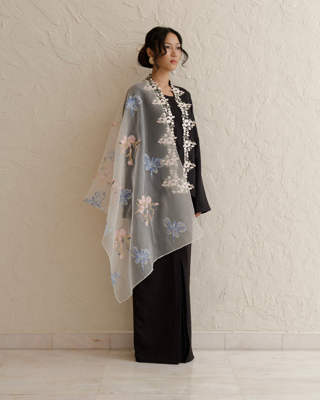 Feirani Kurung Kebaya-Black