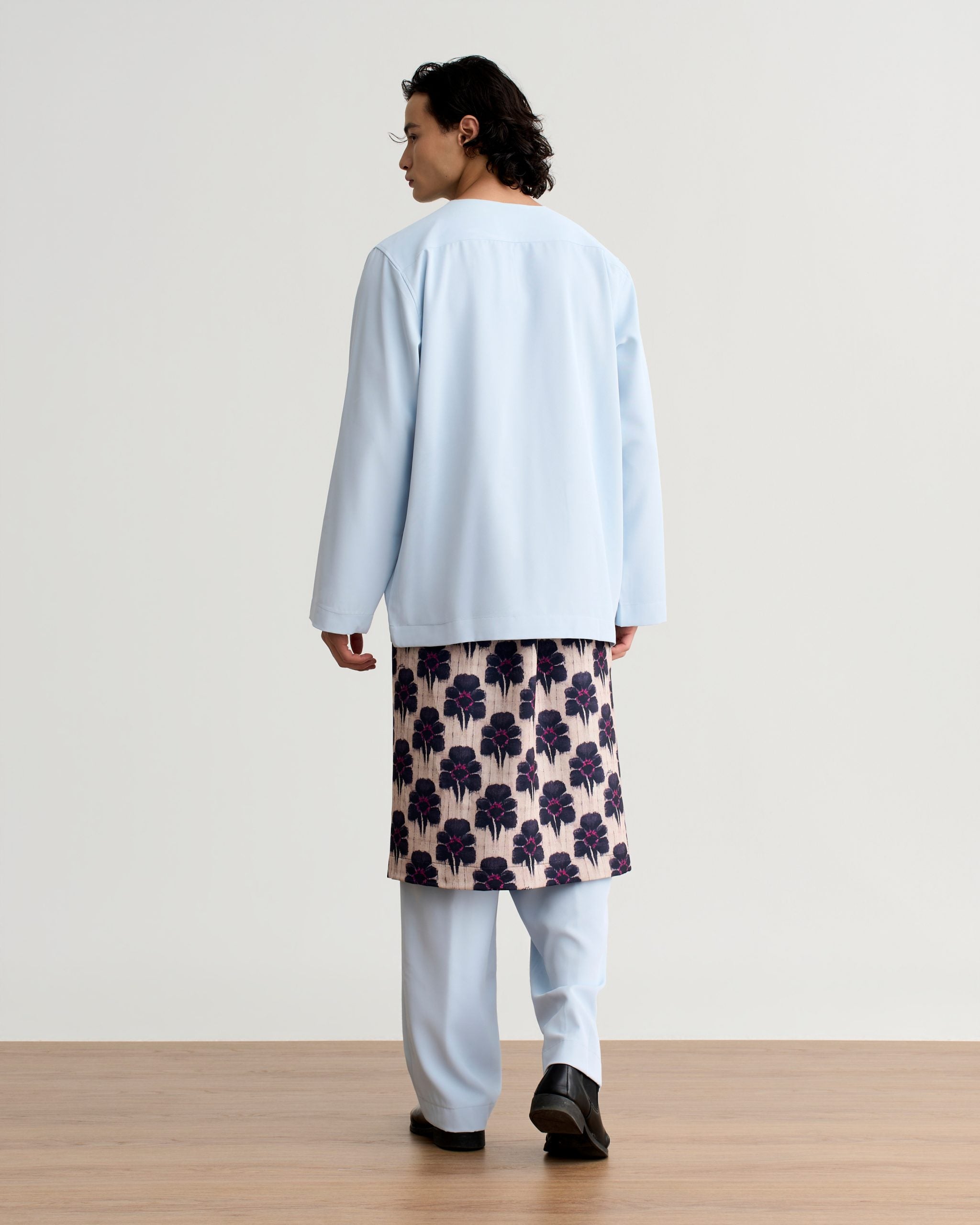 Abraham Baju Melayu Teluk Belanga - Powder Blue