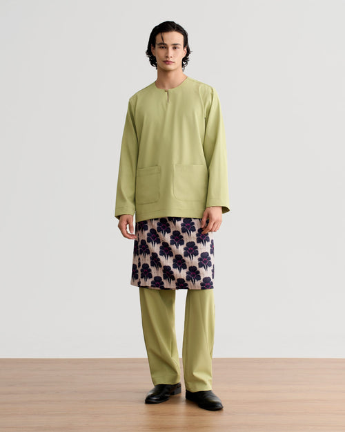 Abraham Baju Melayu Teluk Belanga - Sage Green
