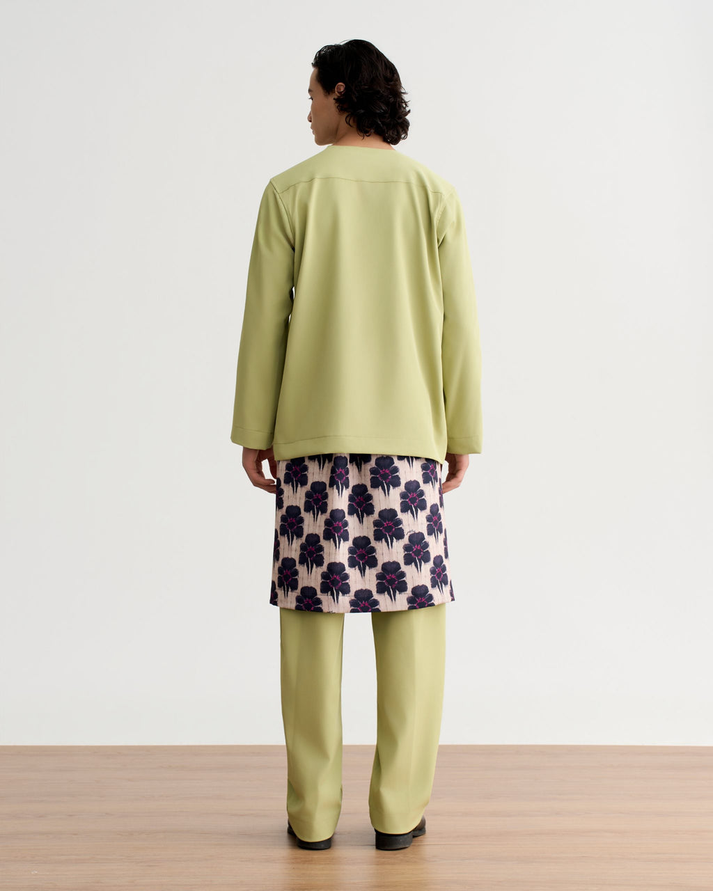 Abraham Baju Melayu Teluk Belanga - Sage Green