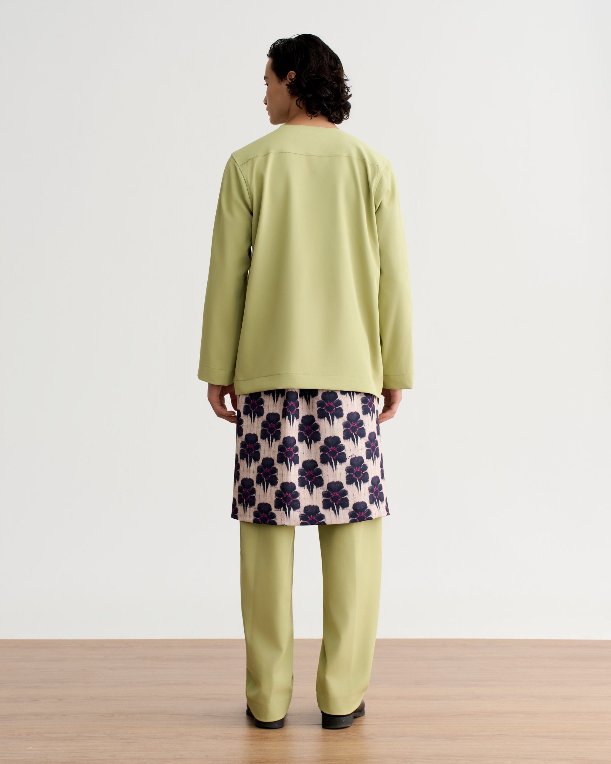 Abraham Baju Melayu Teluk Belanga - Sage Green