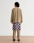 Abraham Baju Melayu Teluk Belanga - Dark Taupe