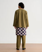 Abraham Baju Melayu Teluk Belanga - Dark Olive