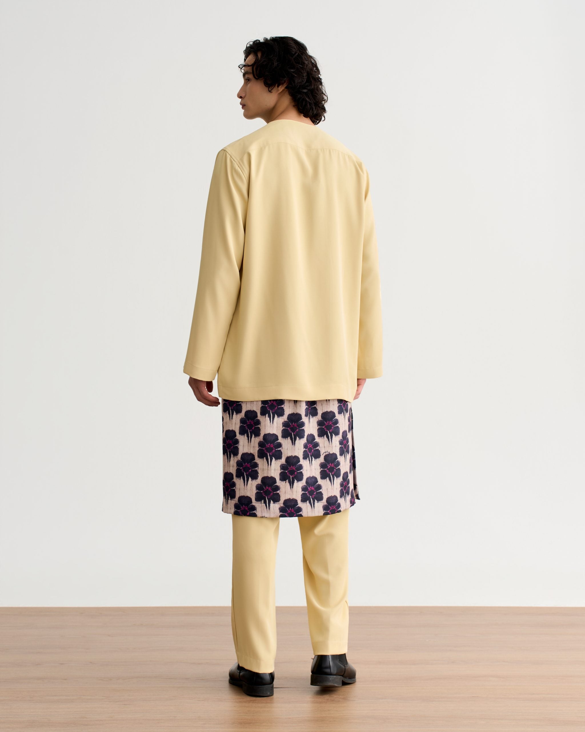 Abraham Baju Melayu Teluk Belanga - Soft Yellow