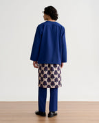Abraham Baju Melayu Teluk Belanga - Navy Blue