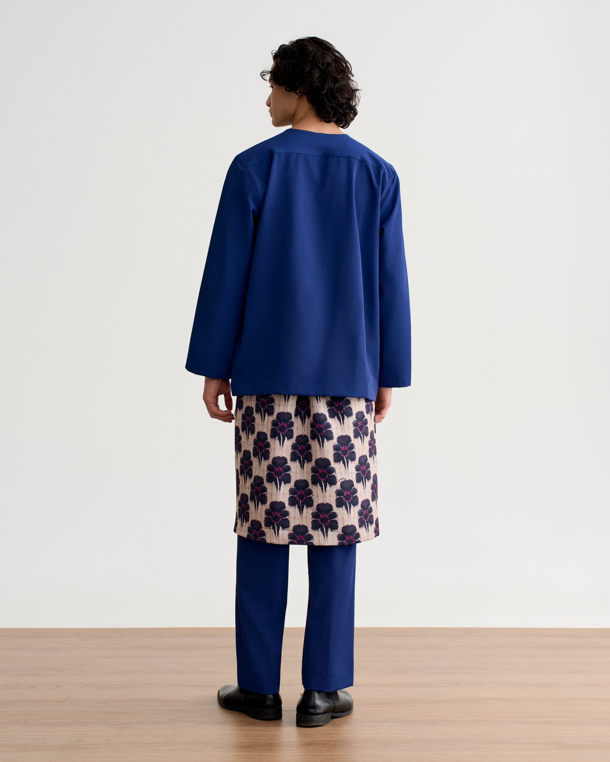 Abraham Baju Melayu Teluk Belanga - Navy Blue