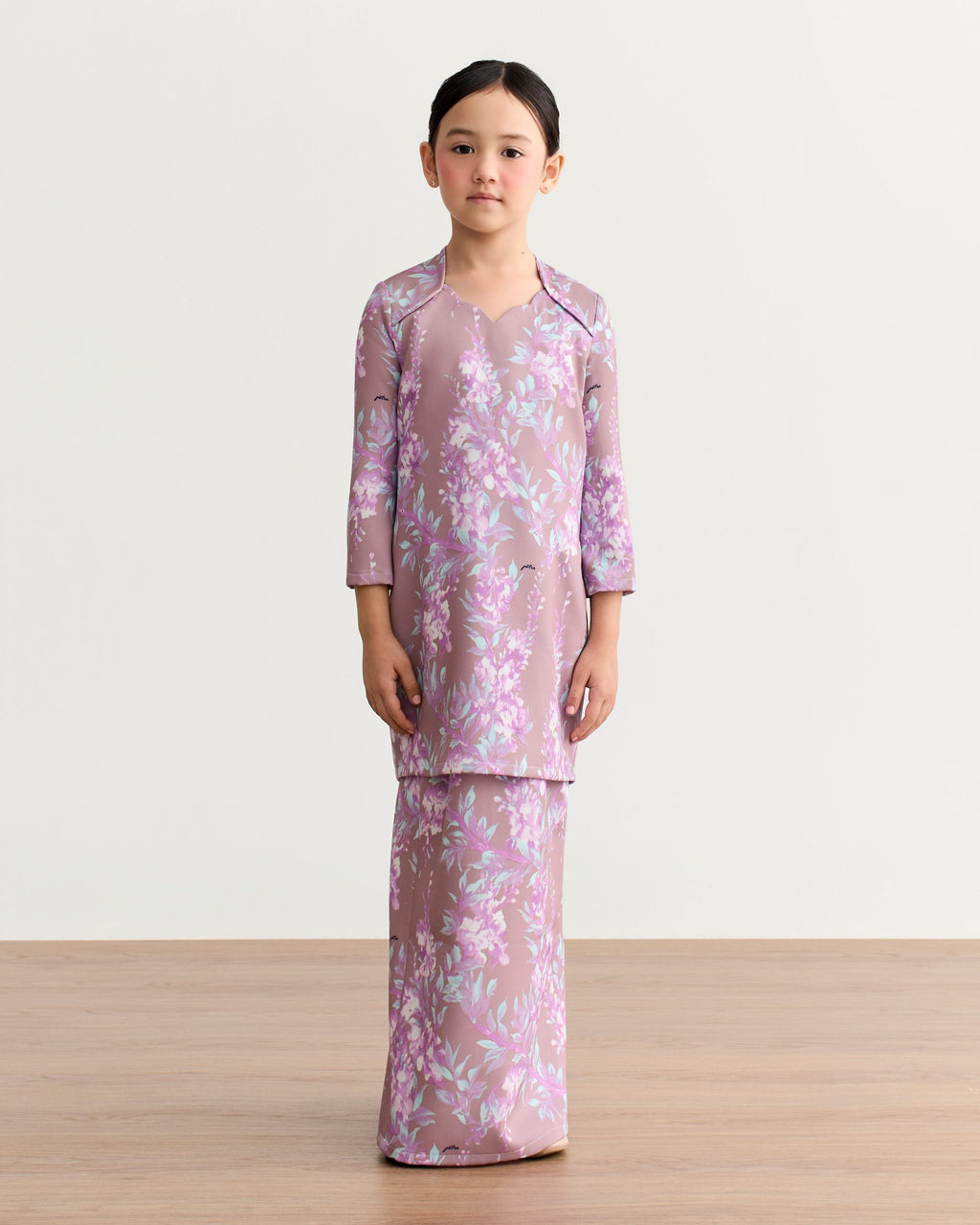 Inesa Scallop Modern Kurung Kids