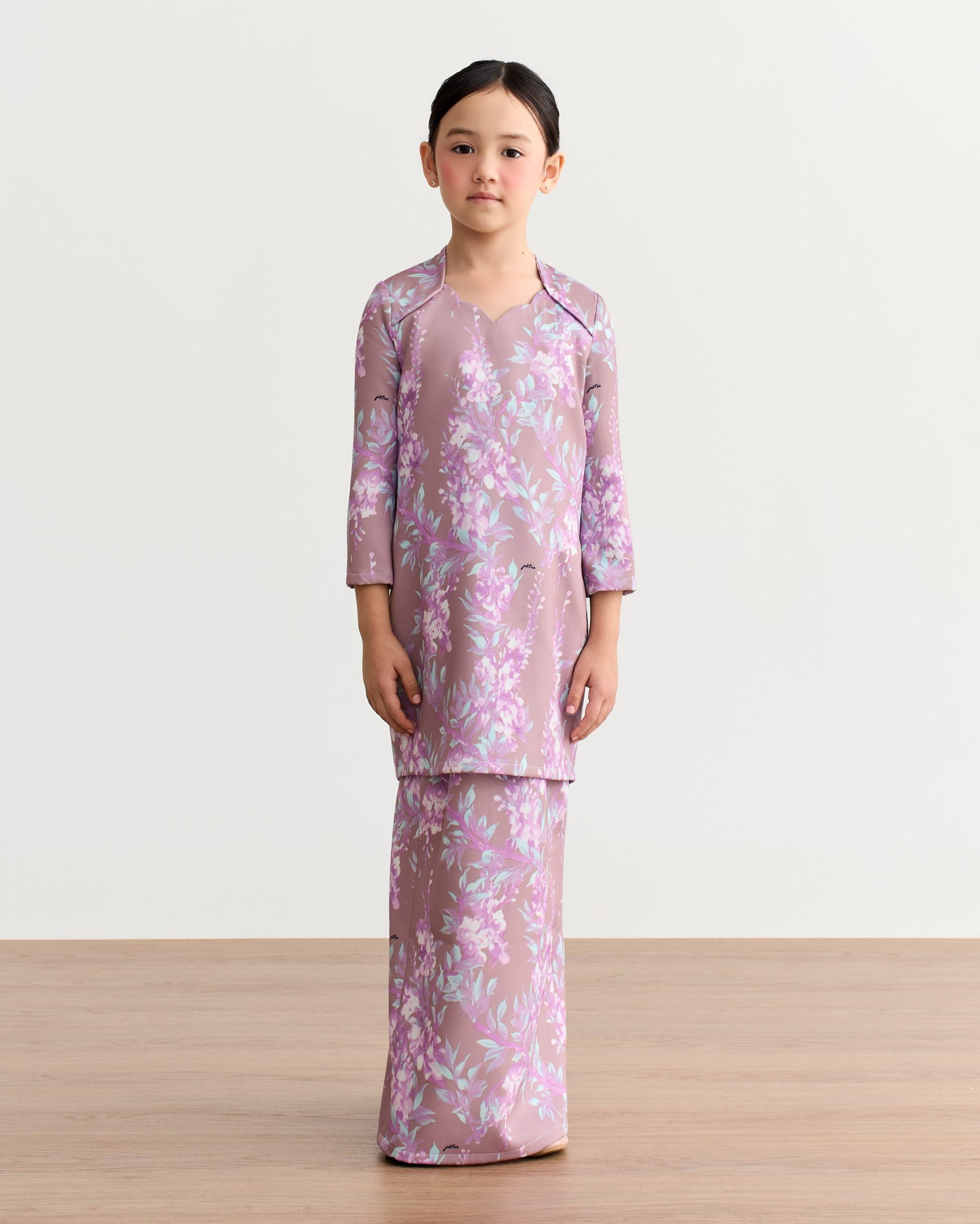 Inesa Scallop Modern Kurung Kids
