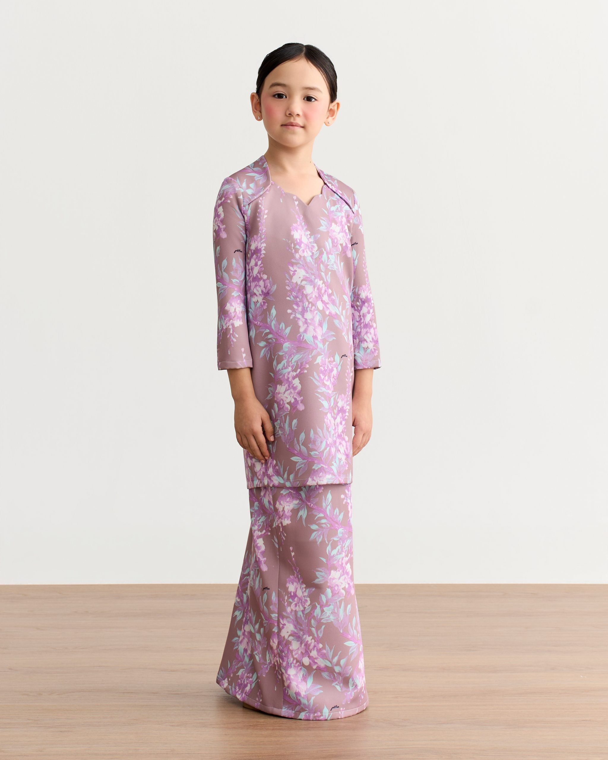 Inesa Scallop Modern Kurung Kids