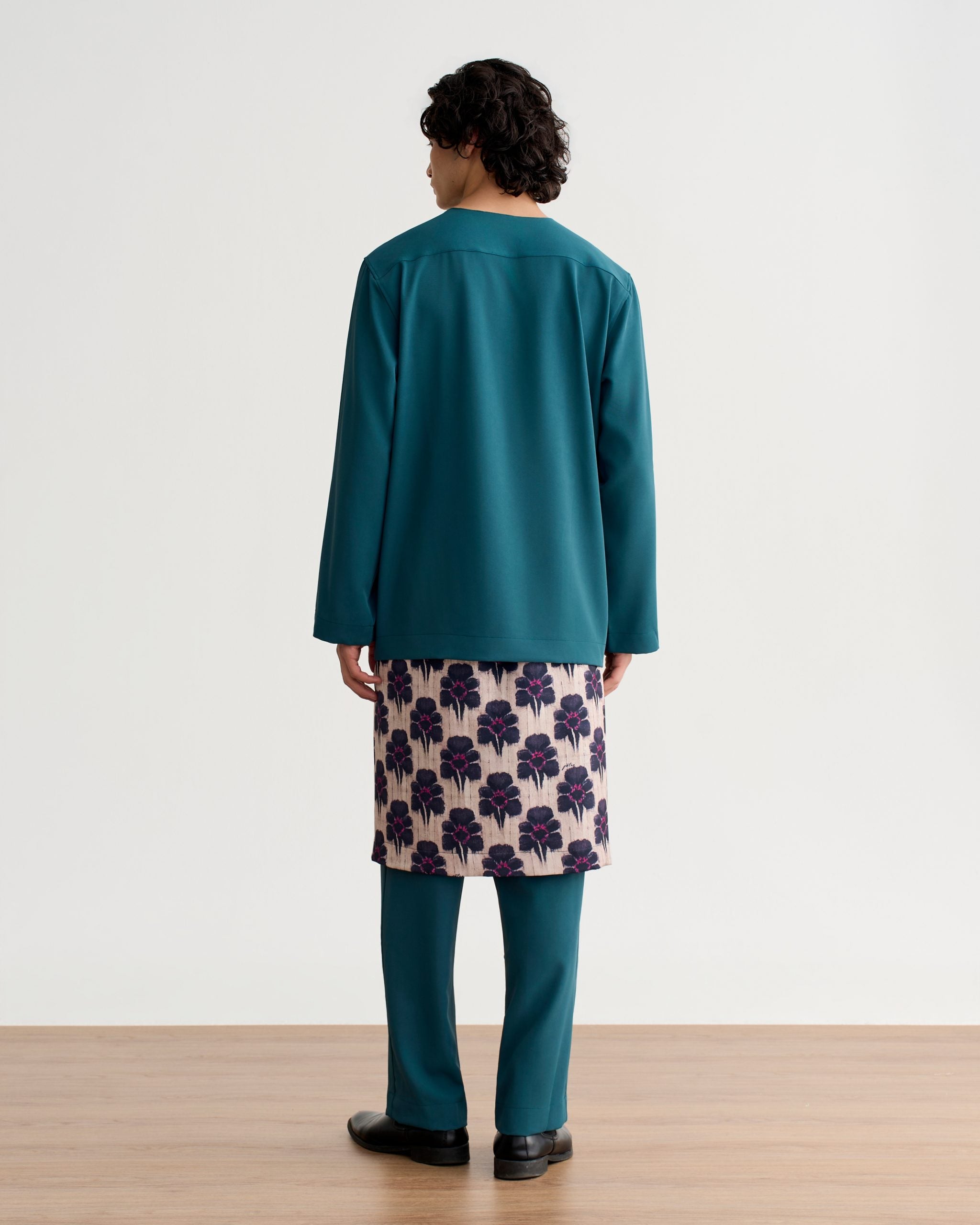 Abraham Baju Melayu Teluk Belanga - Teal Green