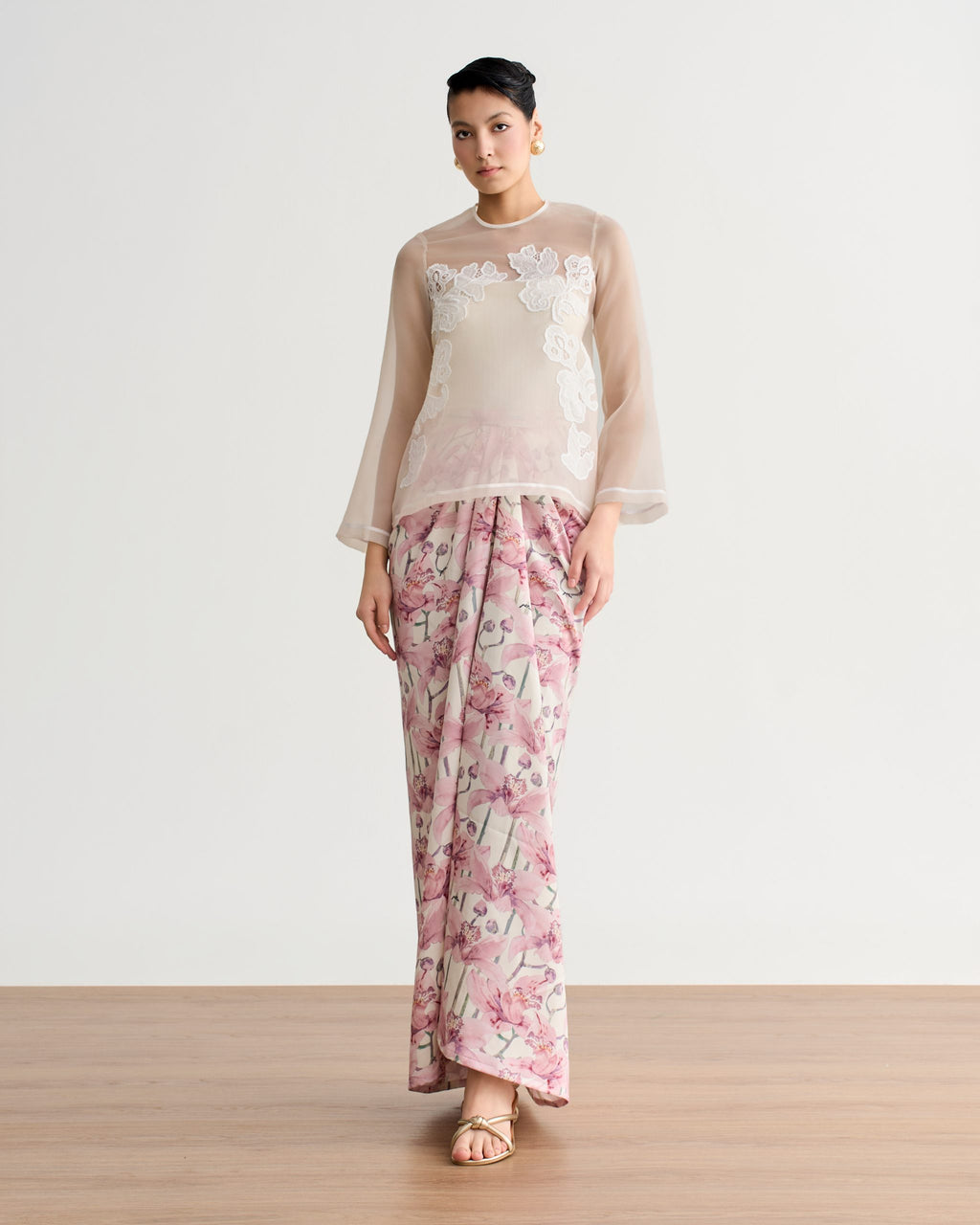 Idalia Organza Kurung Kedah In Soft Yellow