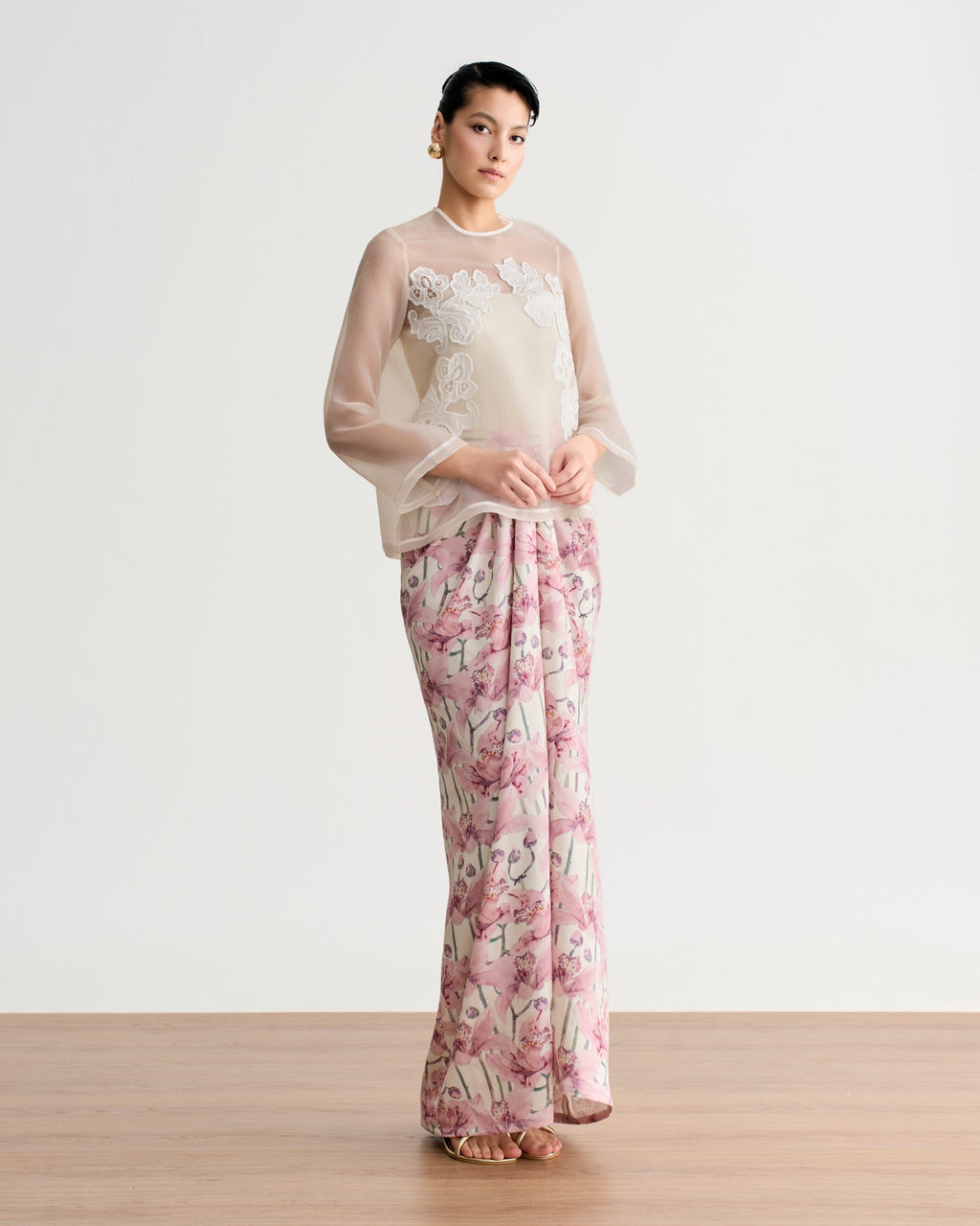 Idalia Organza Kurung Kedah In Soft Yellow