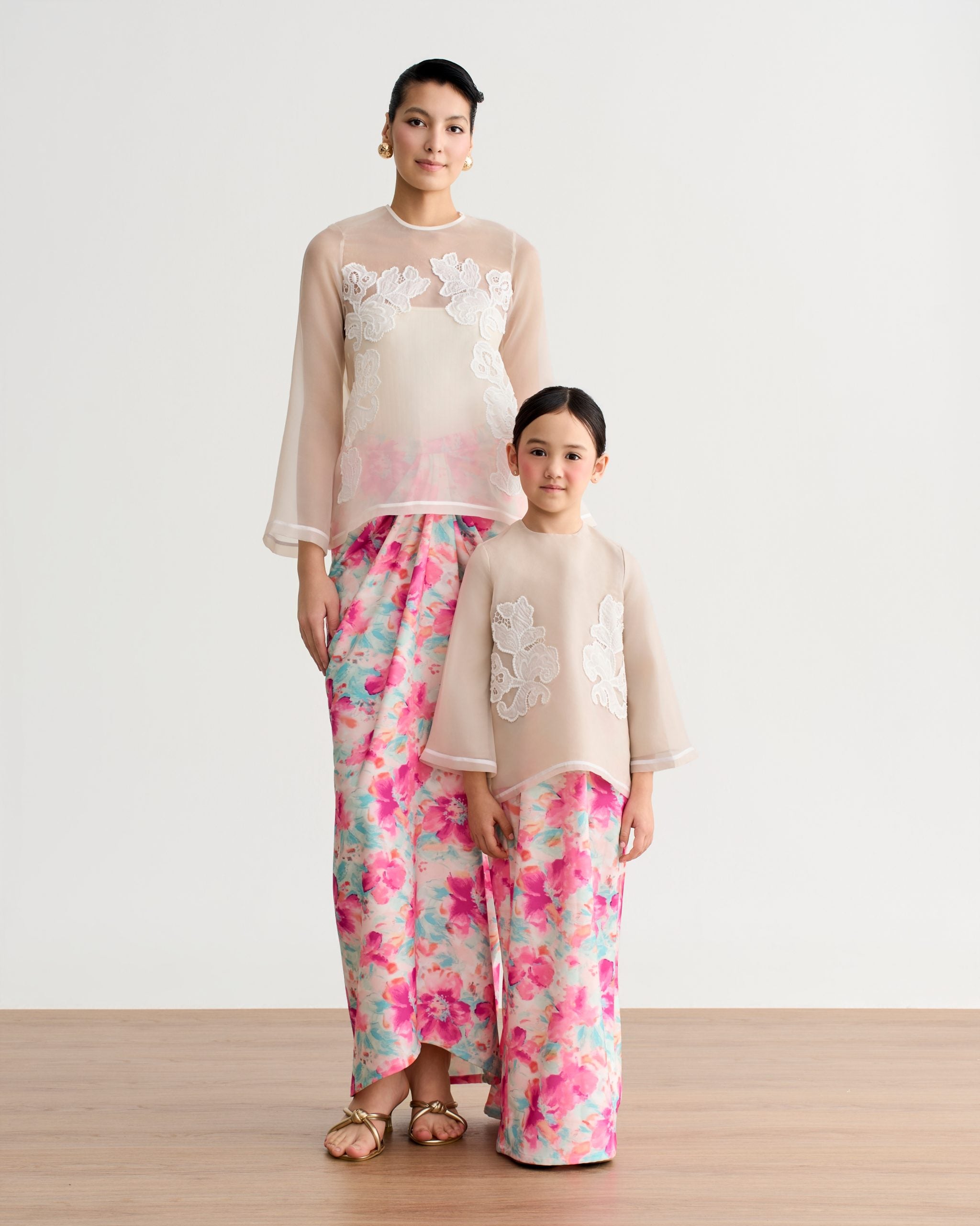 Idalia Organza Kurung Kedah Kids In Pink