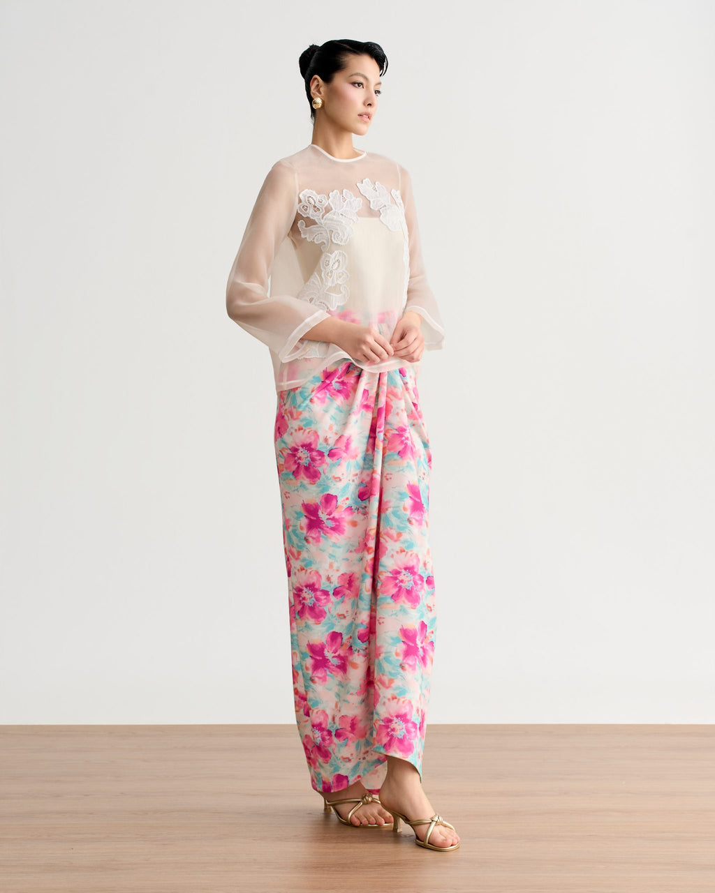 Idalia Organza Kurung Kedah In Pink