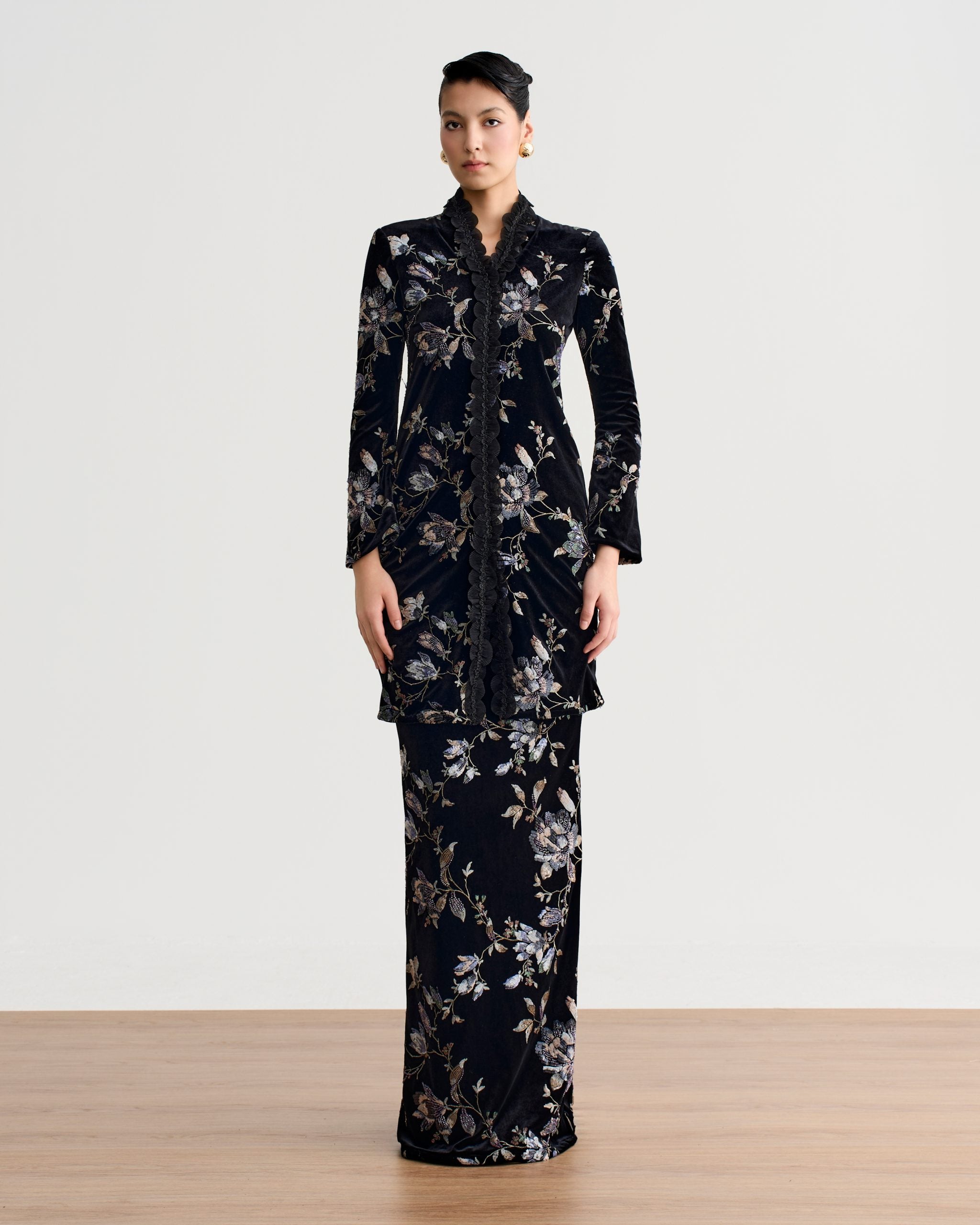 Paulette Sequin Long Kurung