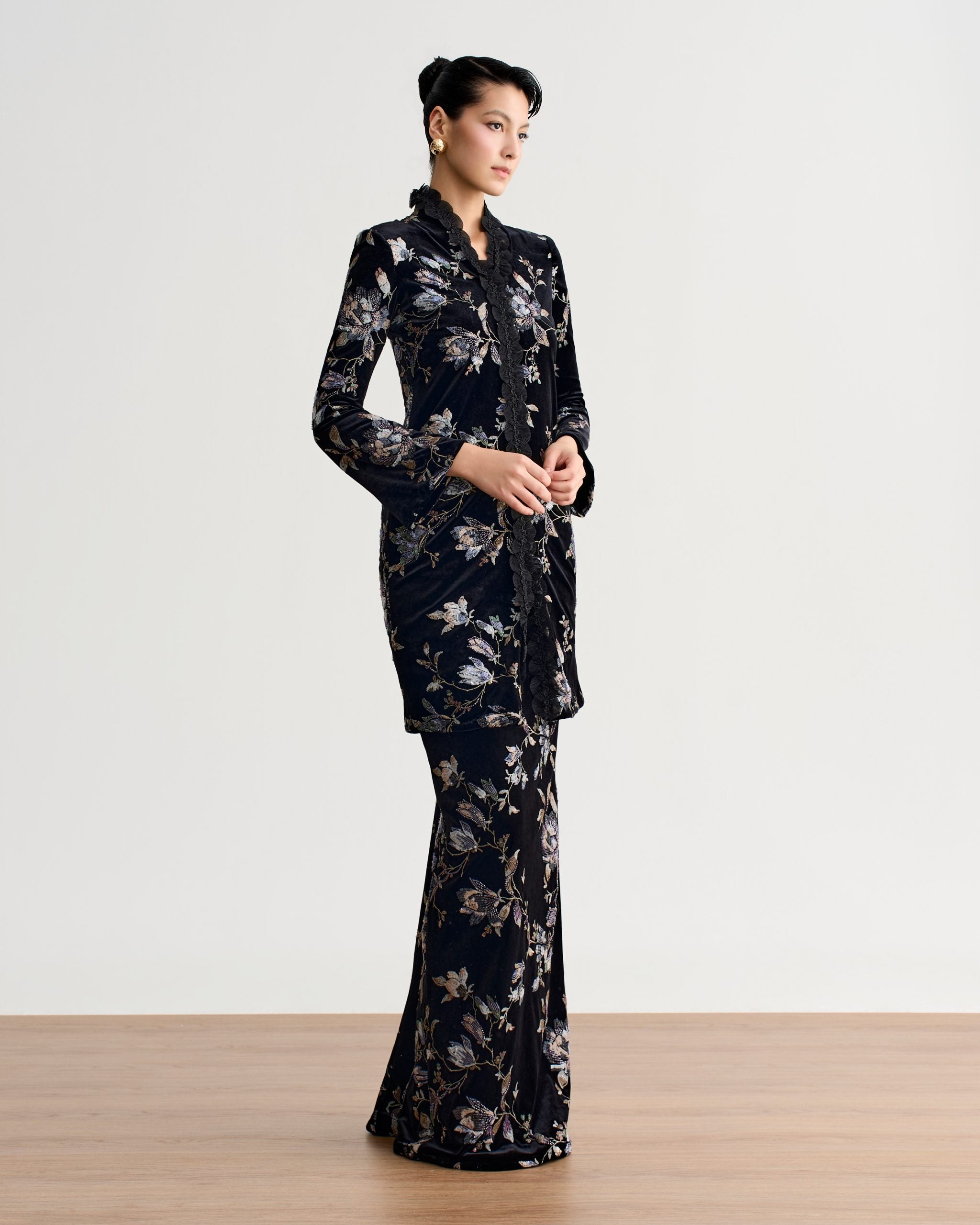 Paulette Sequin Long Kurung