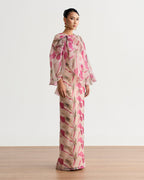 Andria Cape Organza Dress