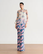 Lylia White Trim Organza Kebaya