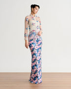 Lylia White Trim Organza Kebaya