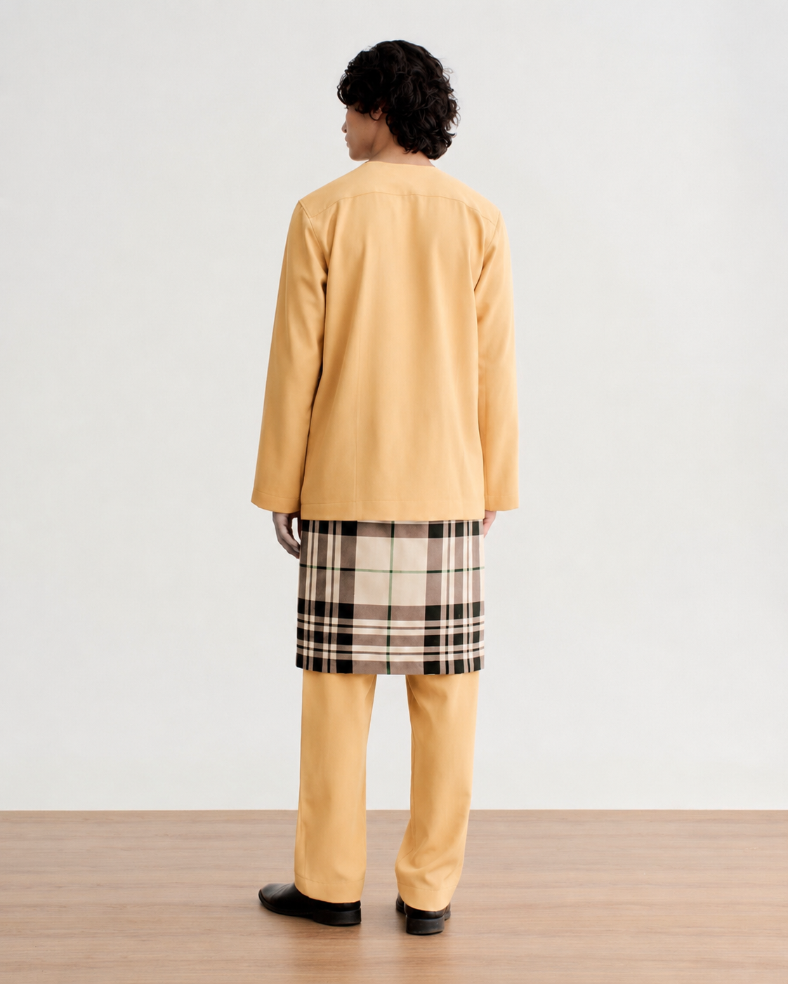 Abraham Baju Melayu Teluk Belanga - Butter Peach