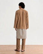 Abraham Baju Melayu Teluk Belanga - Oak Brown