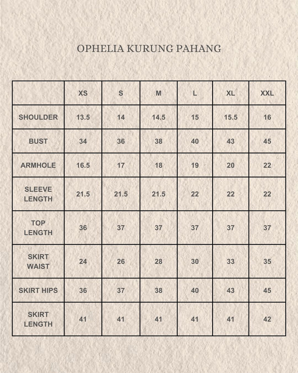 Ophelia Kurung Pahang