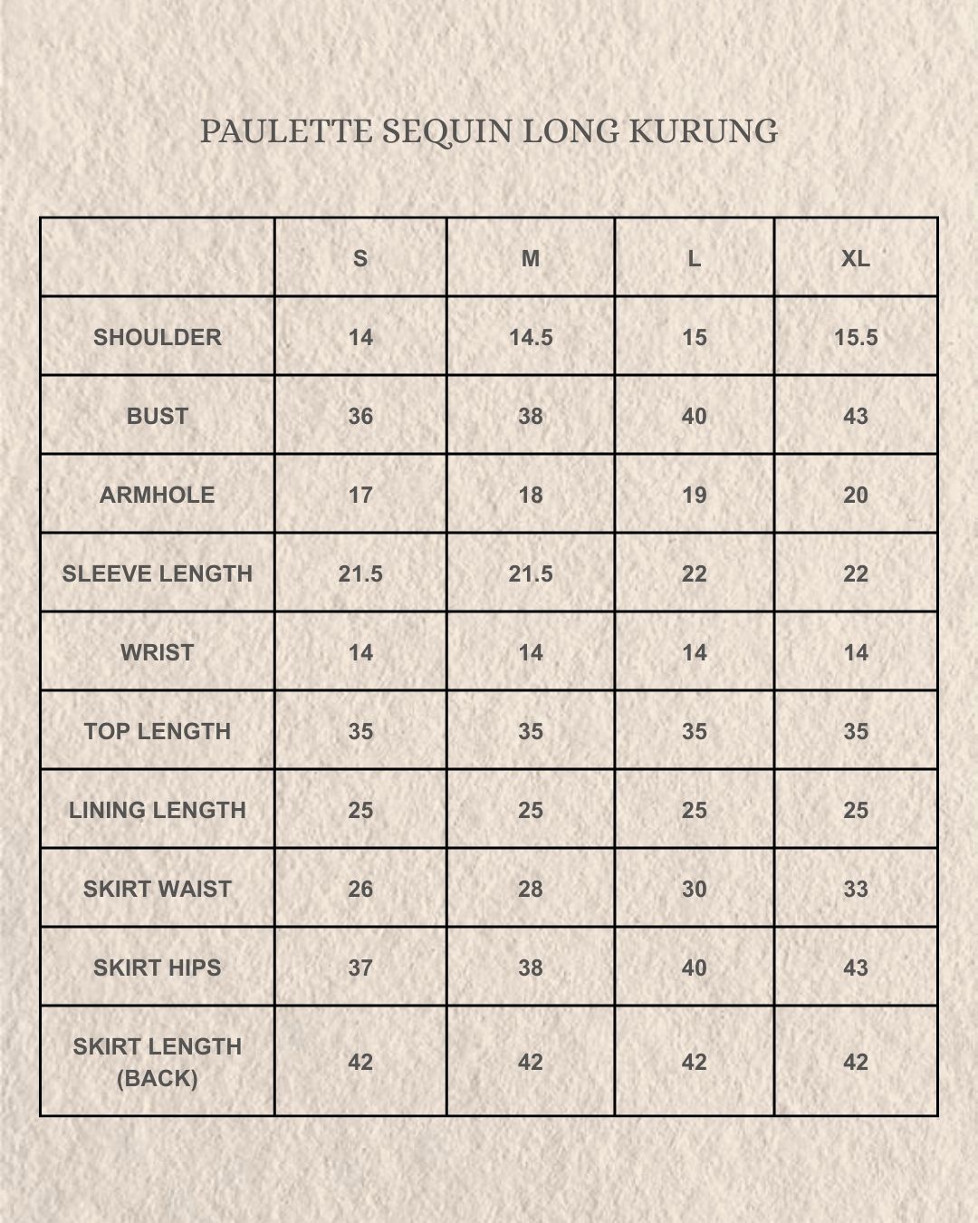Paulette Sequin Long Kurung