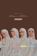 Petrascarves Blossom Raya Collection Shawl (Pastel Blue)