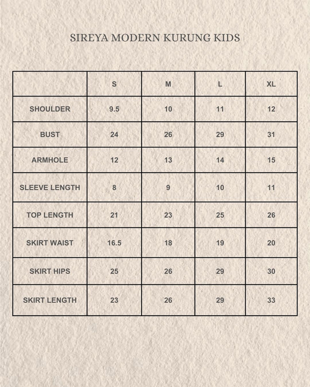 Sireya Modern Kurung Kids