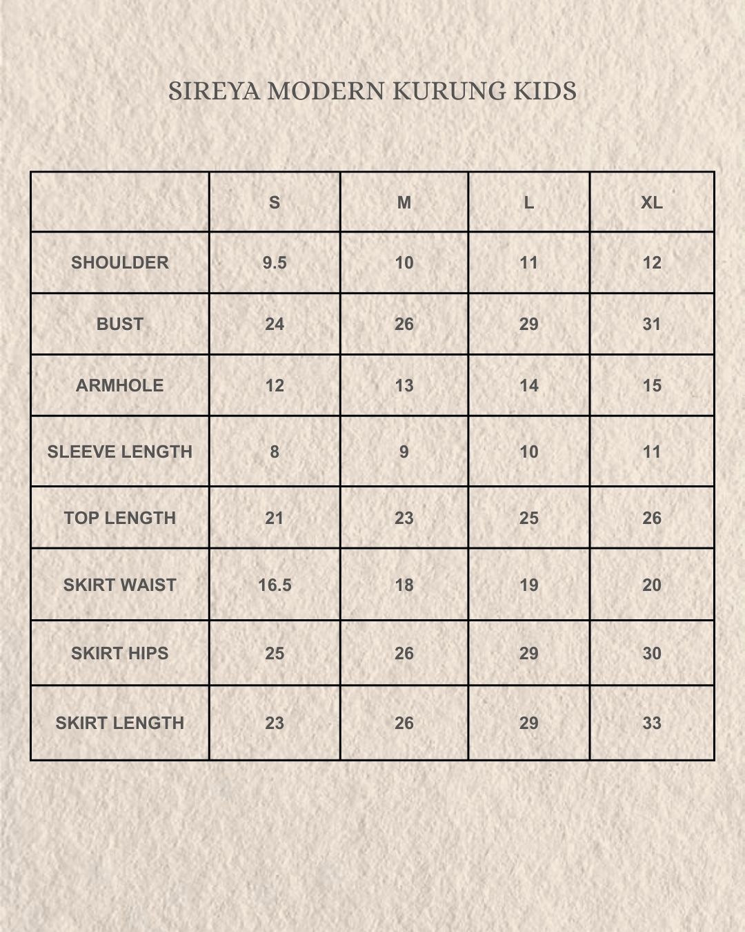 Sireya Modern Kurung Kids