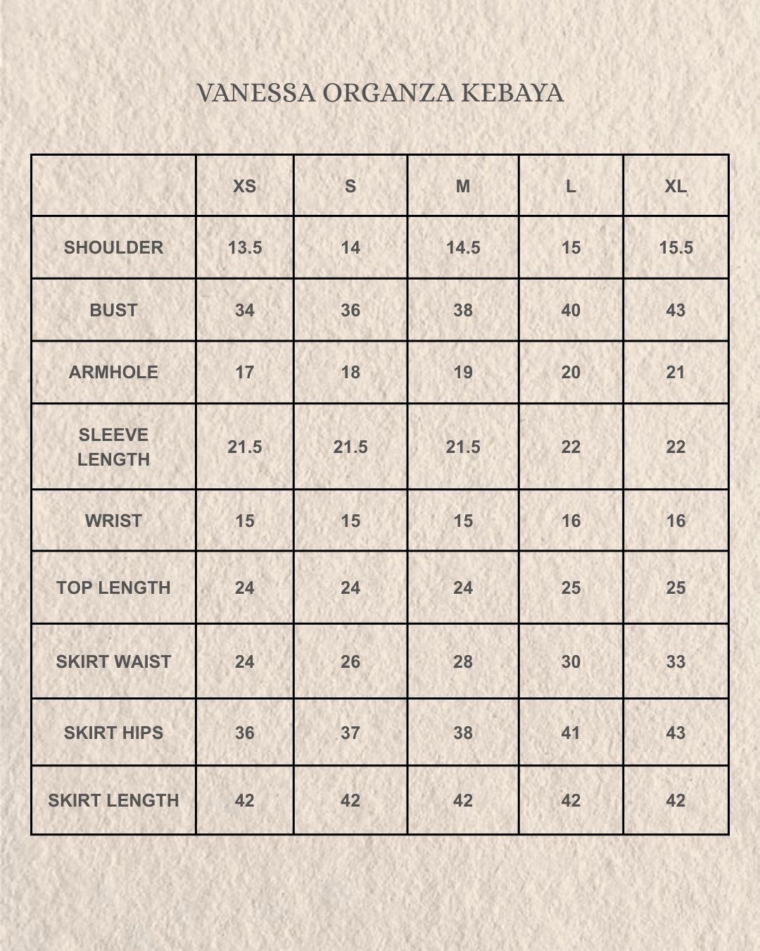 Vanessa Organza Kebaya