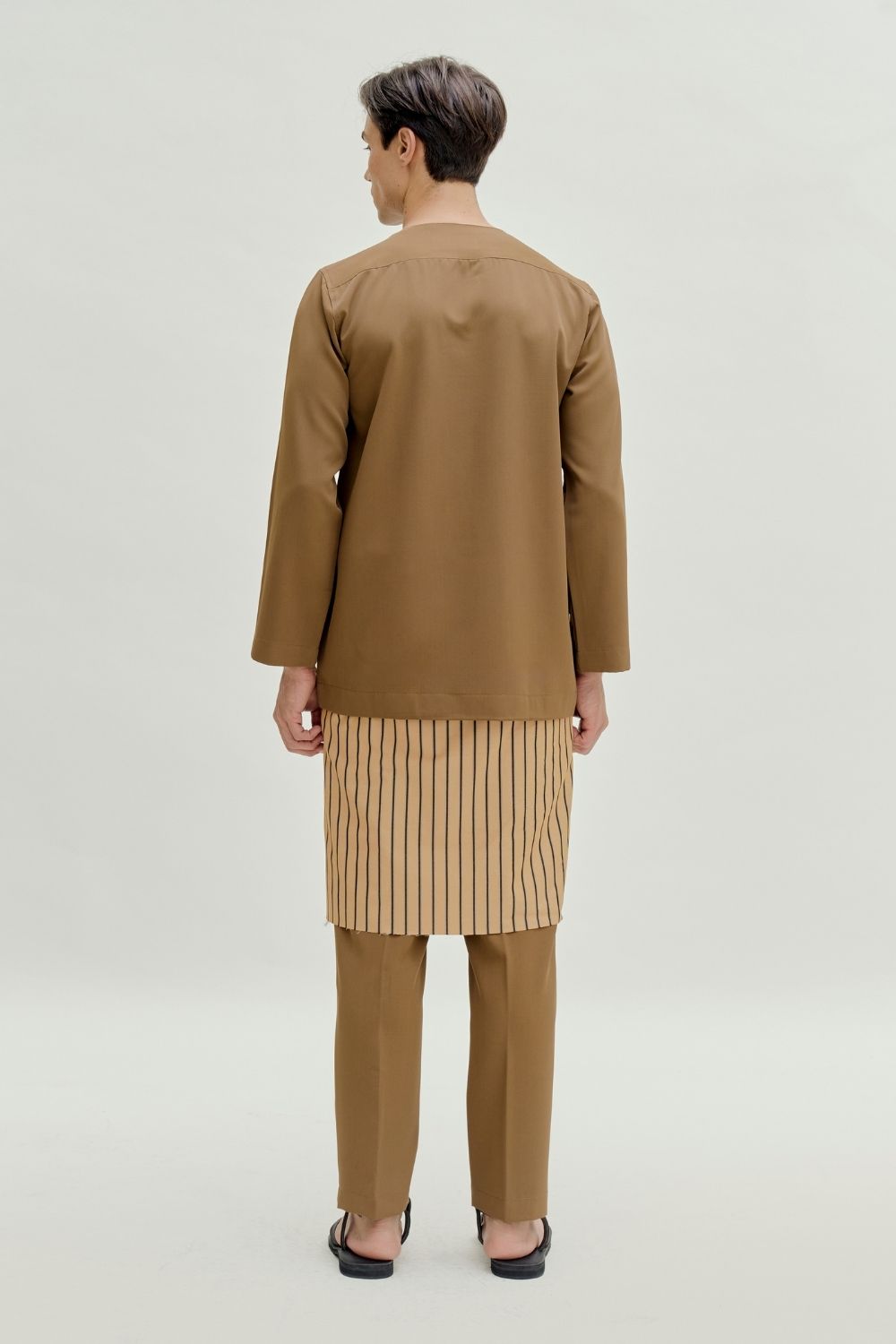 Abraham Baju Melayu Teluk Belanga - Oak Brown