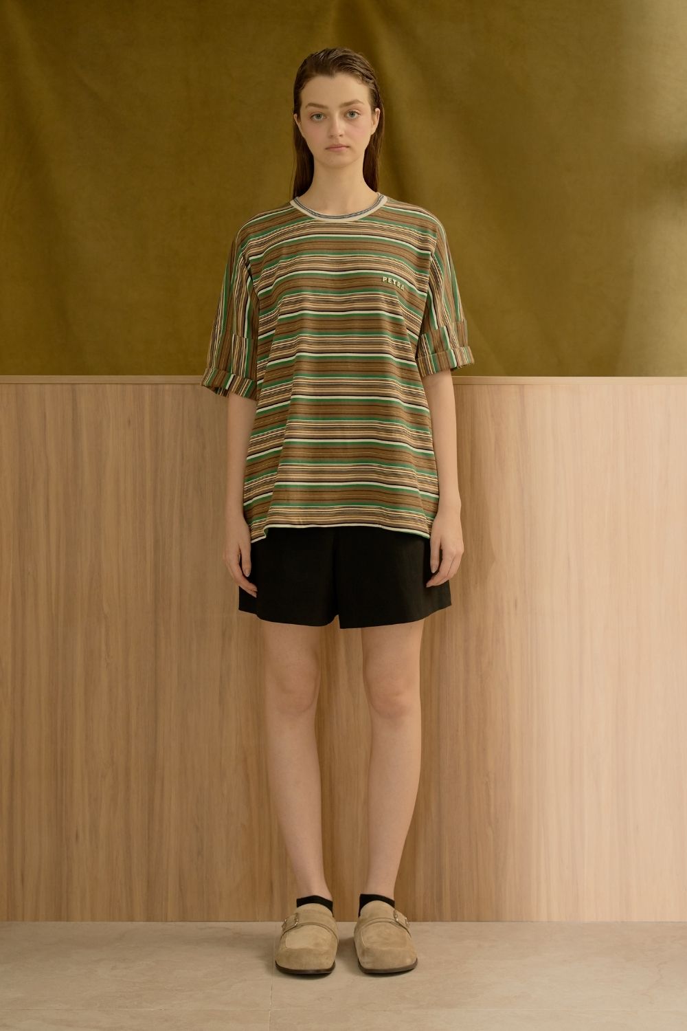 The Azur Tees (Green Brown)