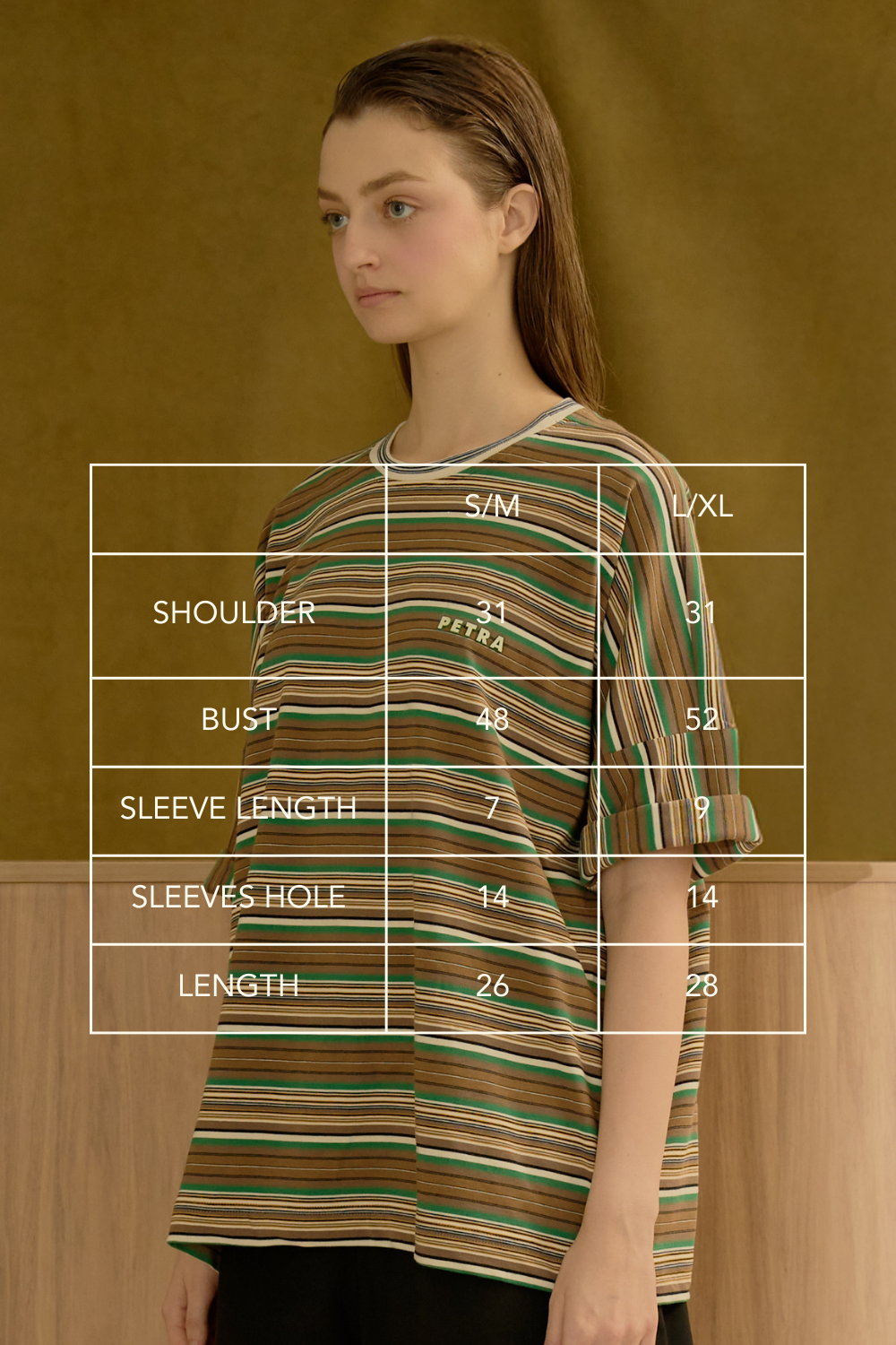 The Azur Tees (Green Brown)