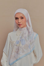 Petrascarves Blossom Raya Collection Square (Pastel Blue)