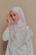 Petrascarves Blossom Raya Collection Shawl (Pastel Blue)