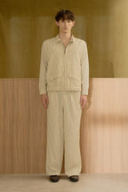 Le Montaigne Bomber With Pants Set (Beige)