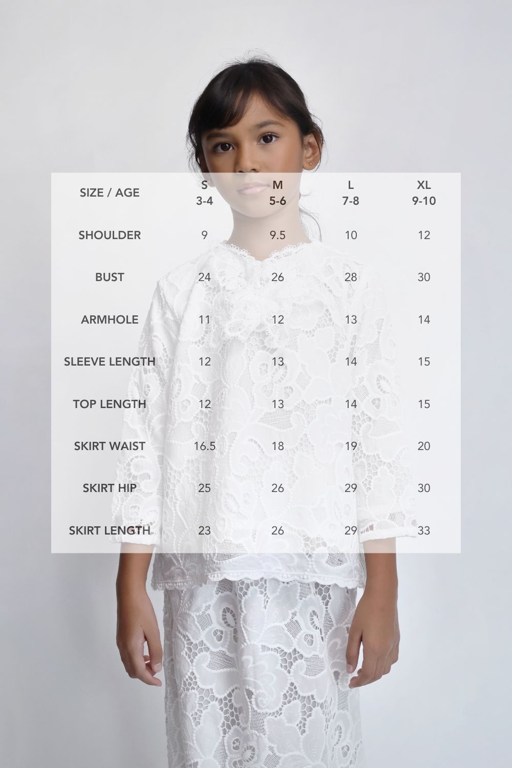 Waldorf Embroidered Kurung Kedah Kids