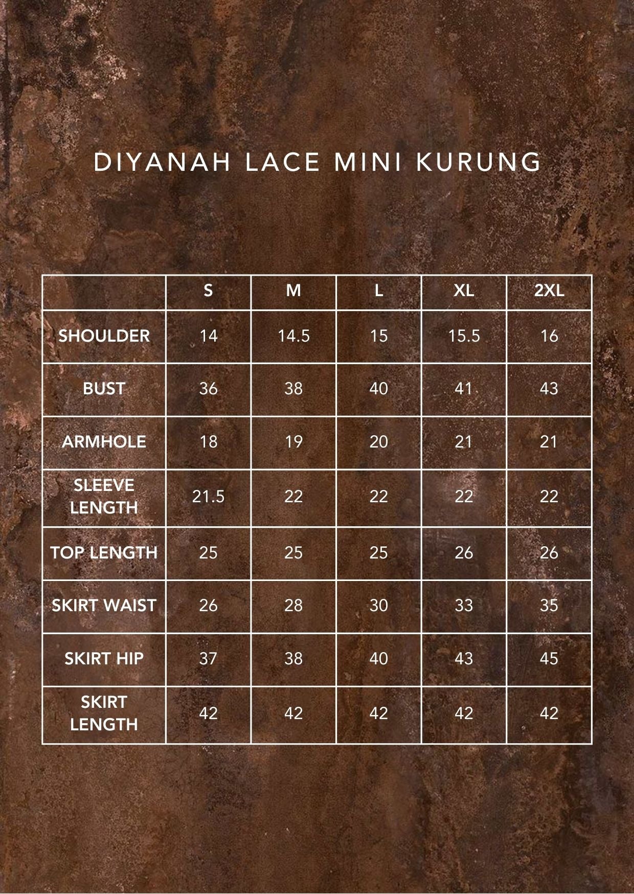 Diyanah Lace Mini Kurung