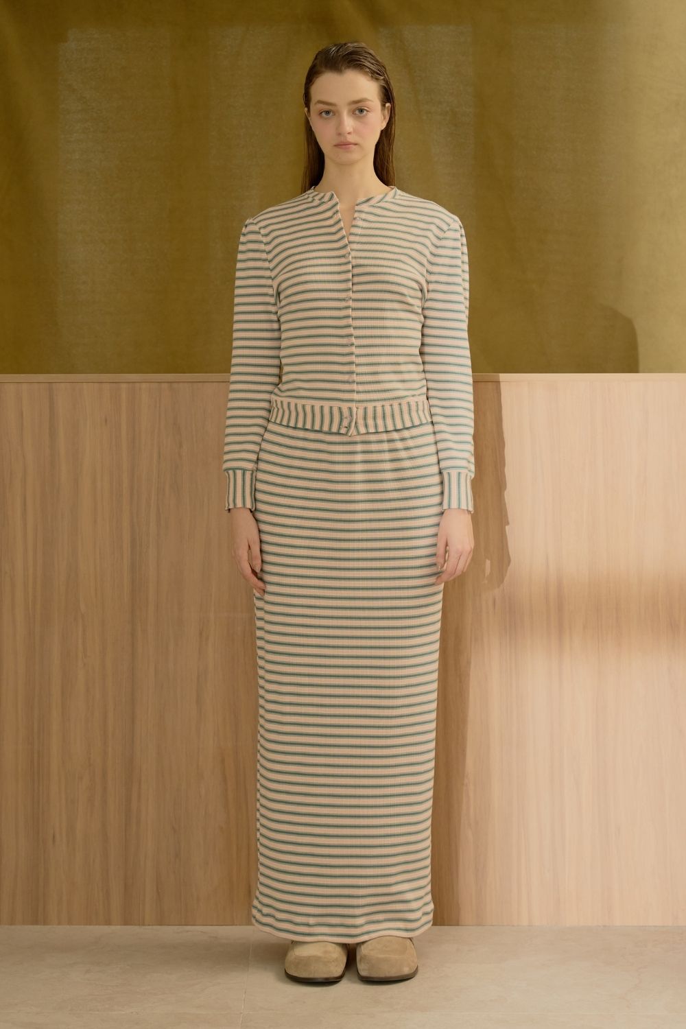 Netalia Cardigan And Skirt Set