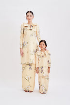 Hailey Kurung in Soft Yellow (Kids)