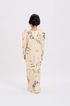 Hailey Kurung in Soft Yellow (Kids)