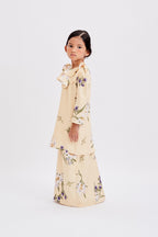 Hailey Kurung in Soft Yellow (Kids)