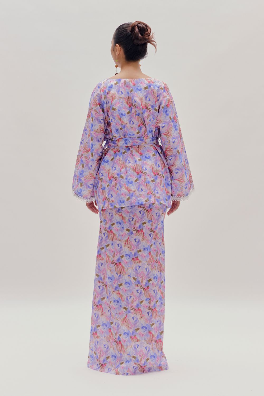 Lola Cotton Lace Kurung With Belt