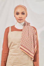 Petrascarves X Syfqhakmr Collection Shawl- Terracotta & Rusty Maroon