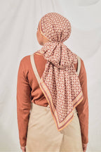 Petrascarves X Syfqhakmr Collection Shawl- Terracotta & Rusty Maroon